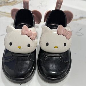 Hello Kitty Black Shoes with Pink Accents